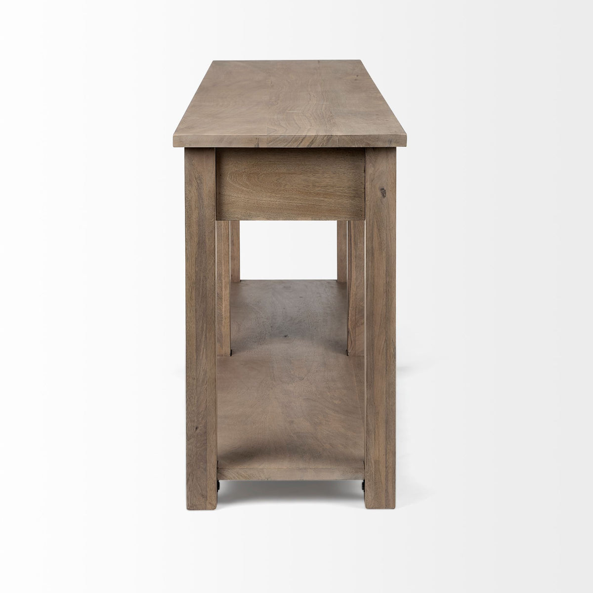 72" Brown Farmhouse Console Table with Drawers