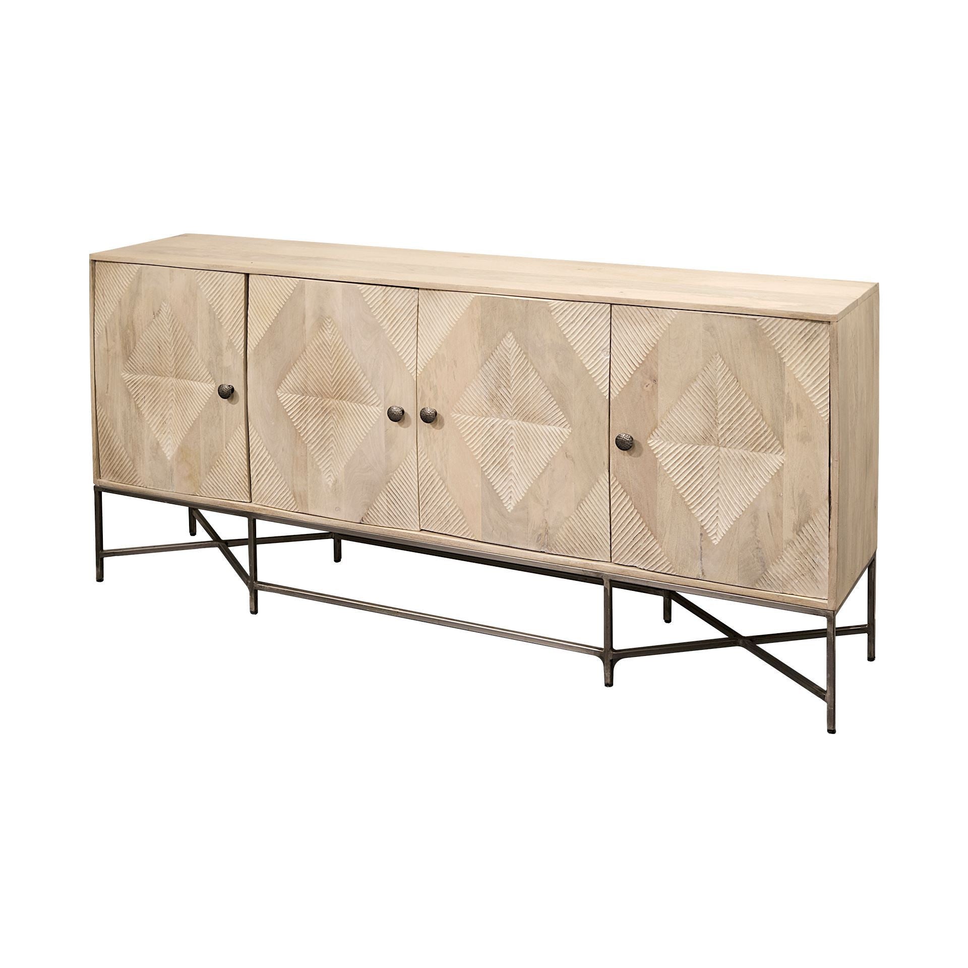 72" Deco Wood Sideboard