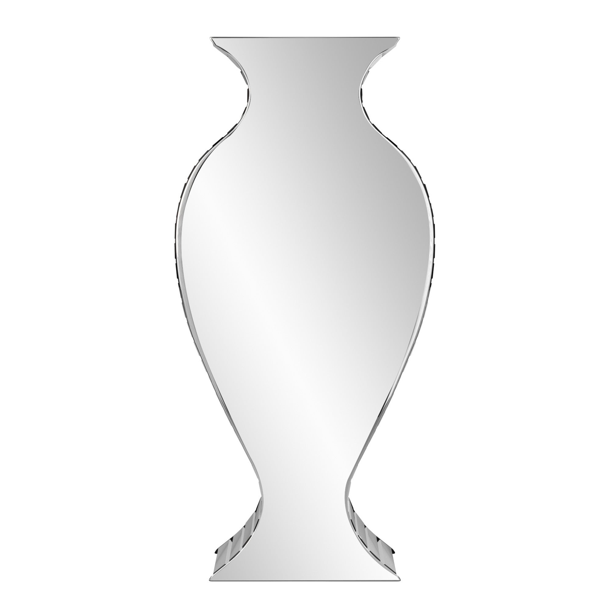 28" Curved Deco Mirror Vase