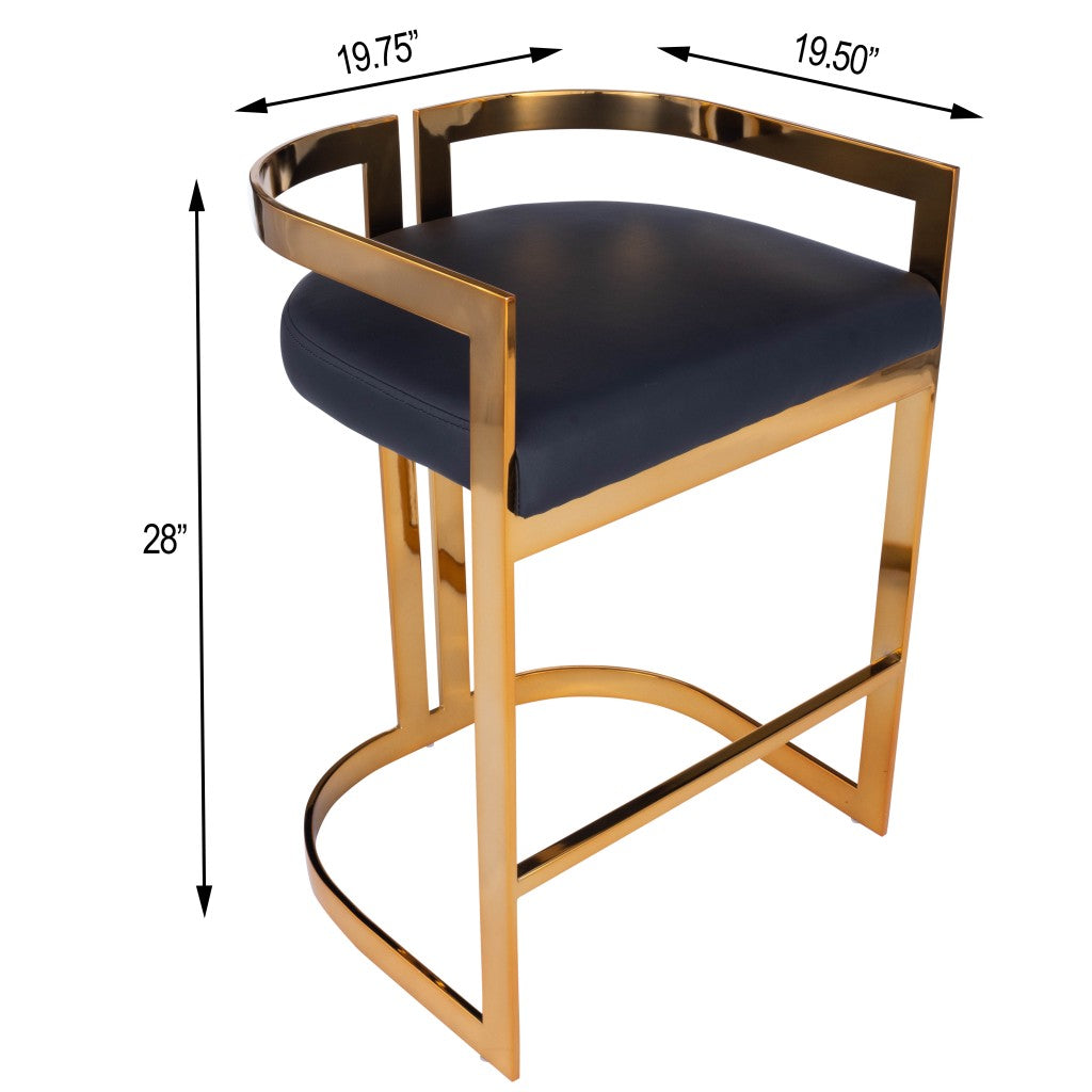 28" Low Back Barrel Bar Chair