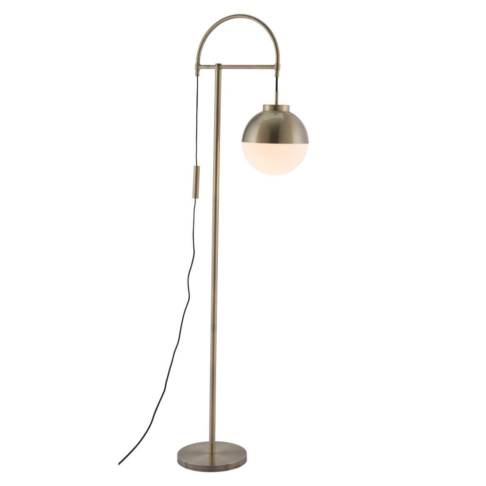 69" Bronze Mid-Century Globe Floor Lamp