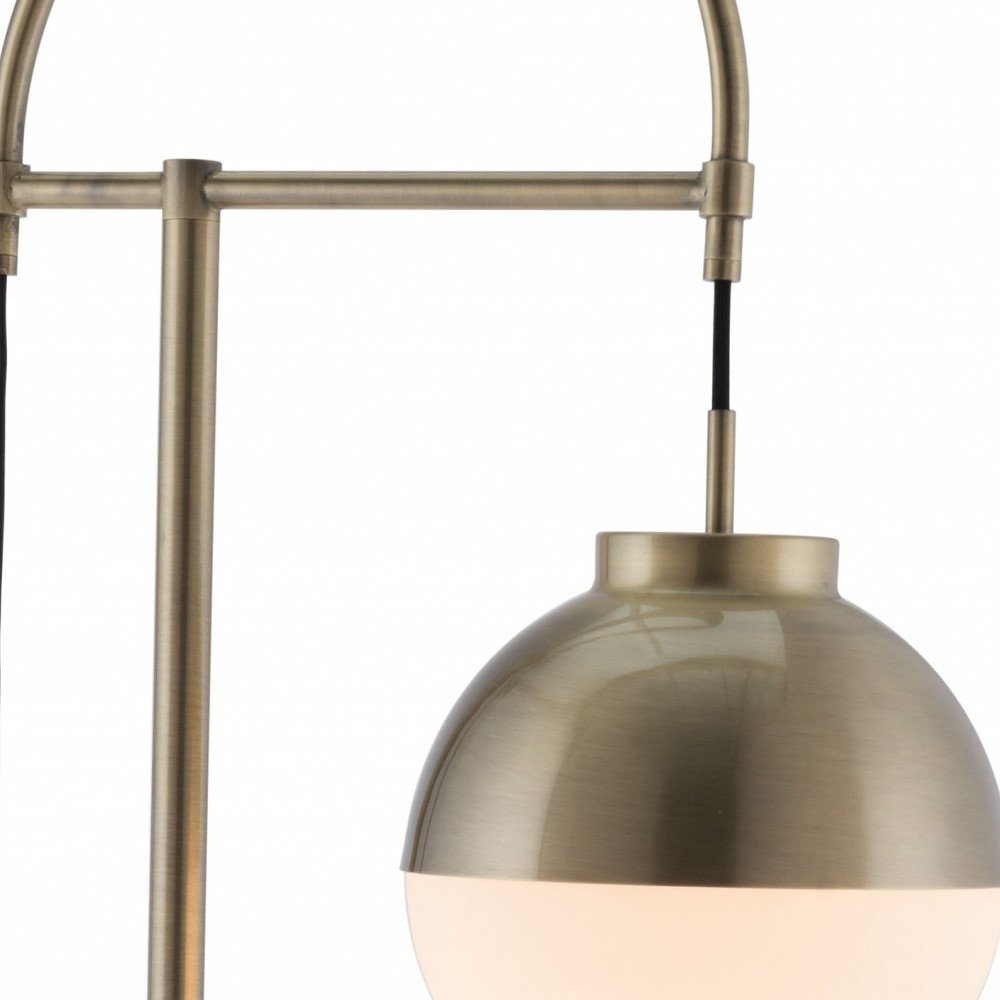 69" Bronze Mid-Century Globe Floor Lamp