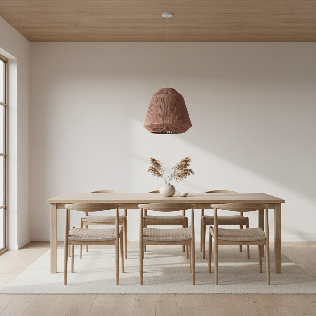 18" Brown Woven Paper Hanging Cone Pendant Light