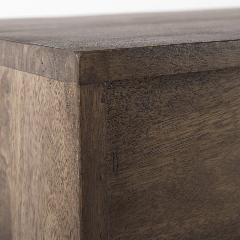 38" Dark Brown Contemporary Cabinet