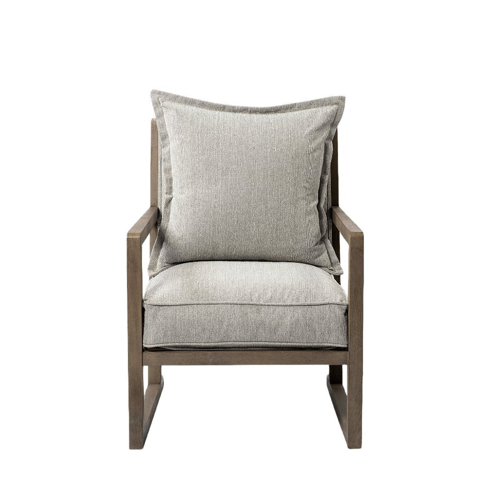 32" Ash Gray Farmhouse Armchair