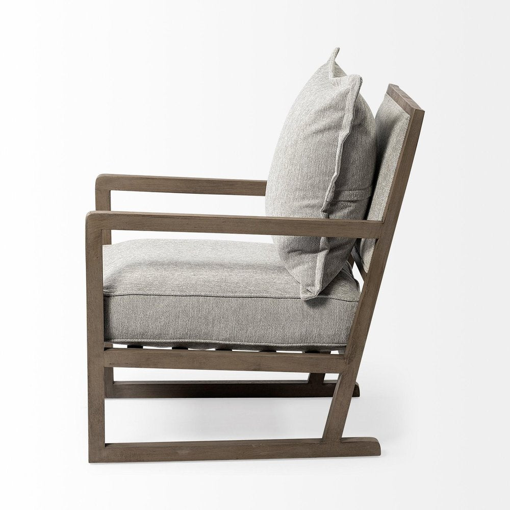 32" Ash Gray Farmhouse Armchair
