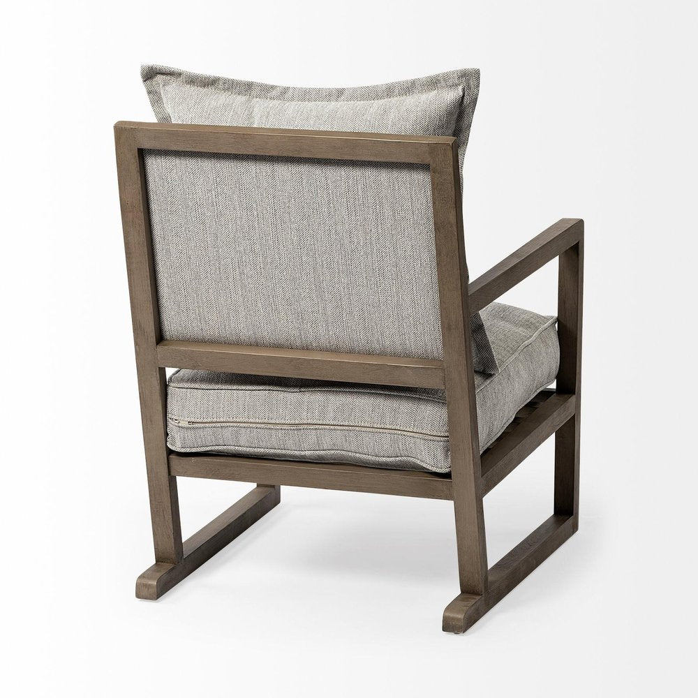 32" Ash Gray Farmhouse Armchair
