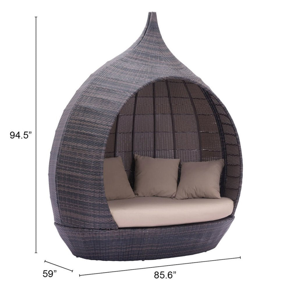 86" Outdoor Teardrop Daybed