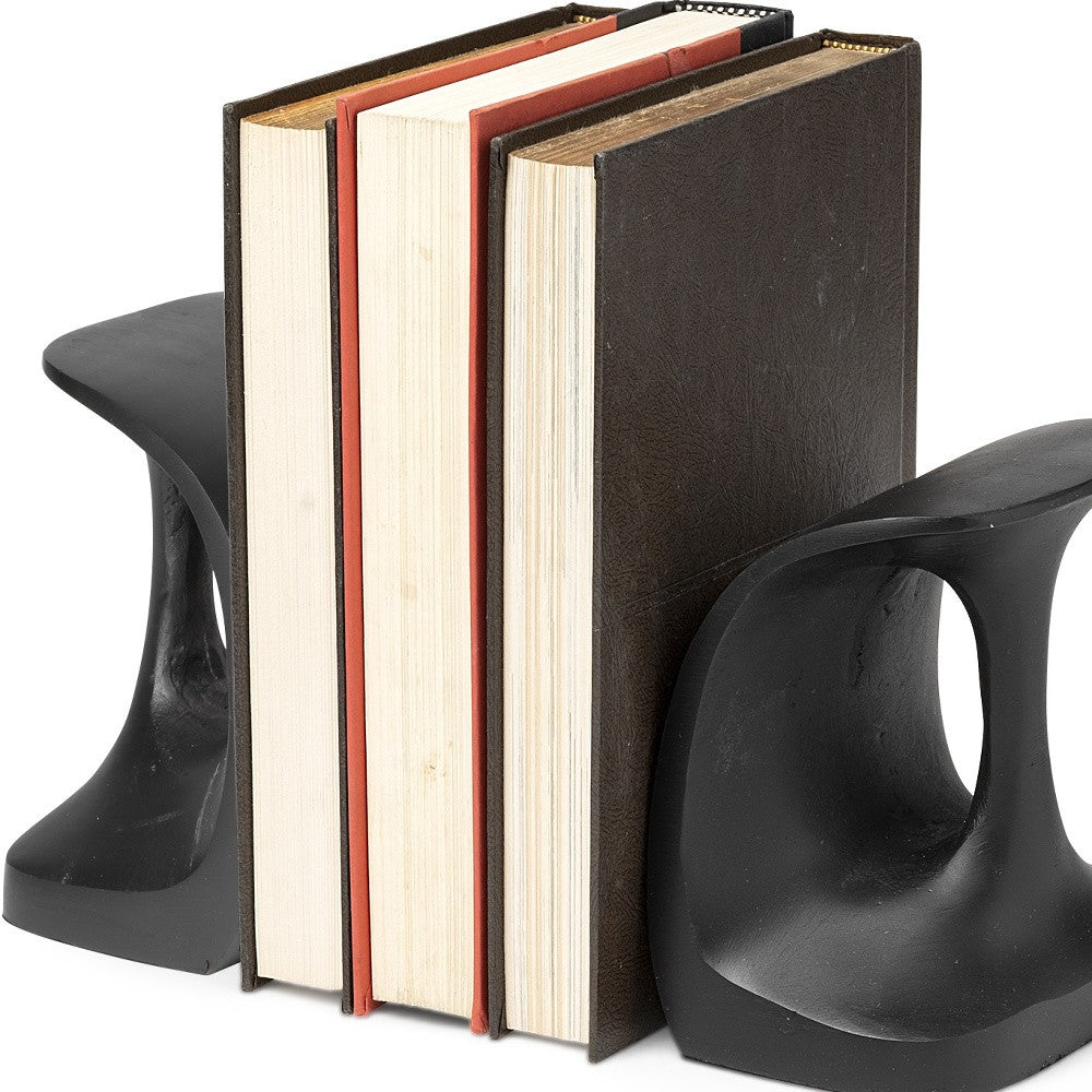 7" Black Cobbler's Tools Metal Bookends