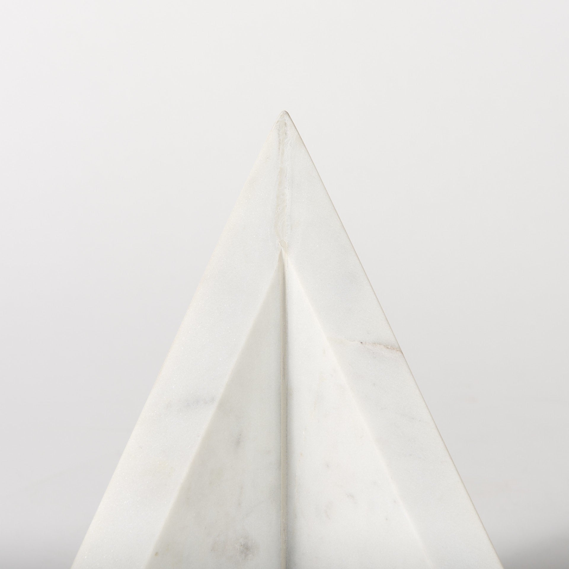 8" Modern Triangle Marble Bookends