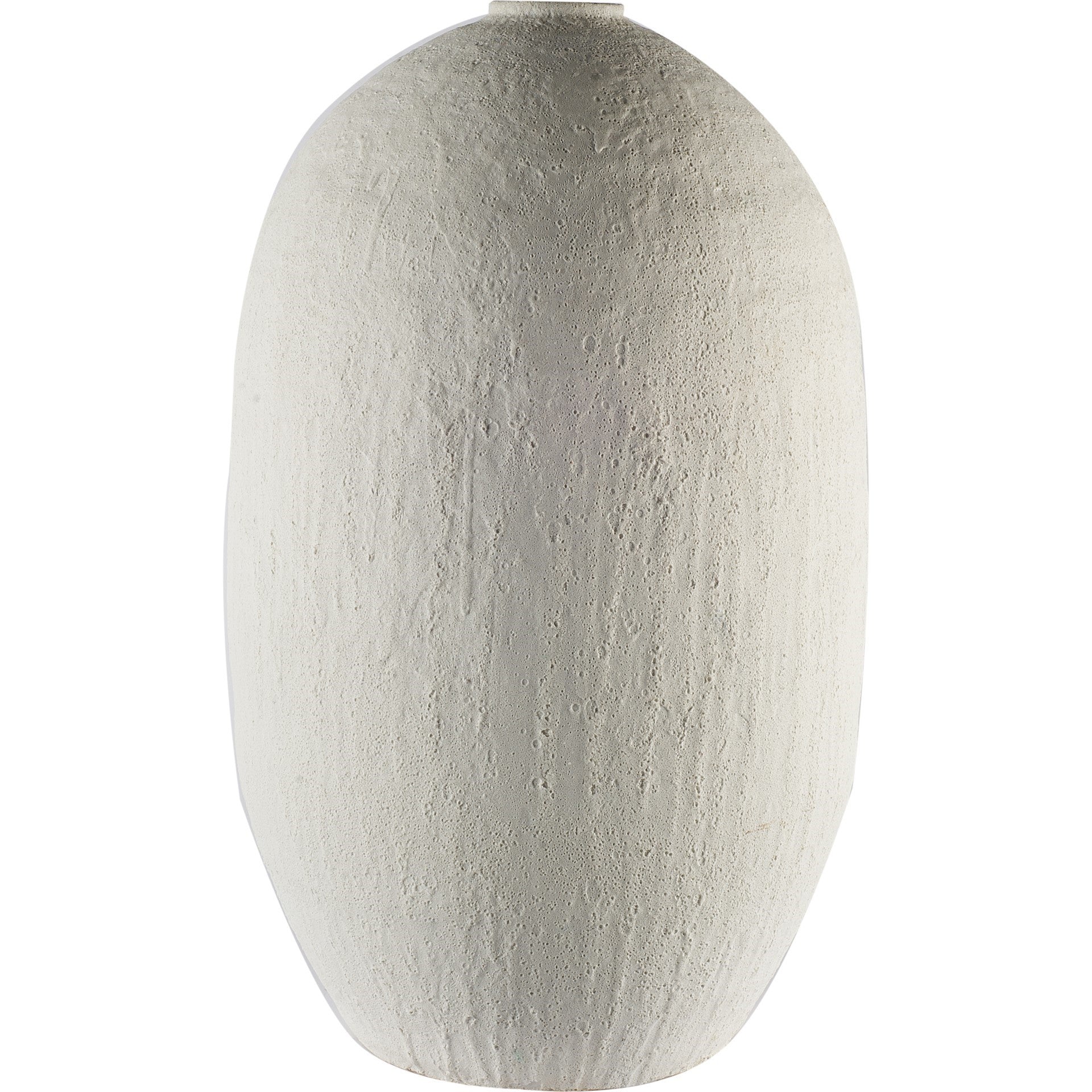 32" White Ceramic Floor Vase