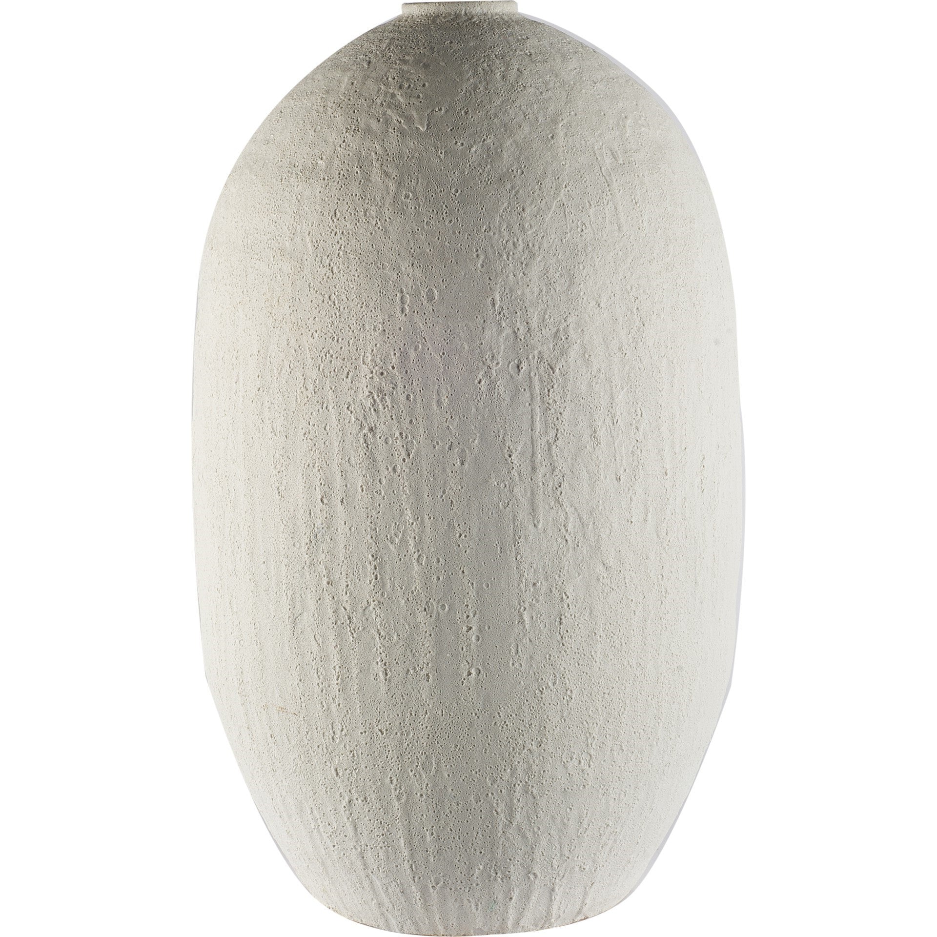 32" White Ceramic Floor Vase