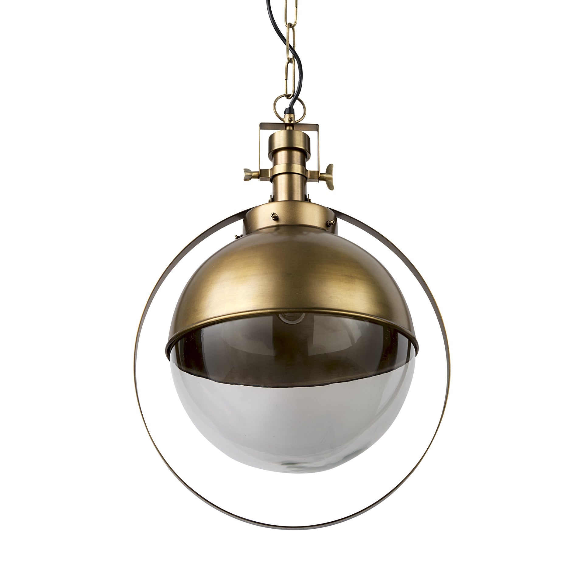 15" Gold Half-Sphere Pendant Light