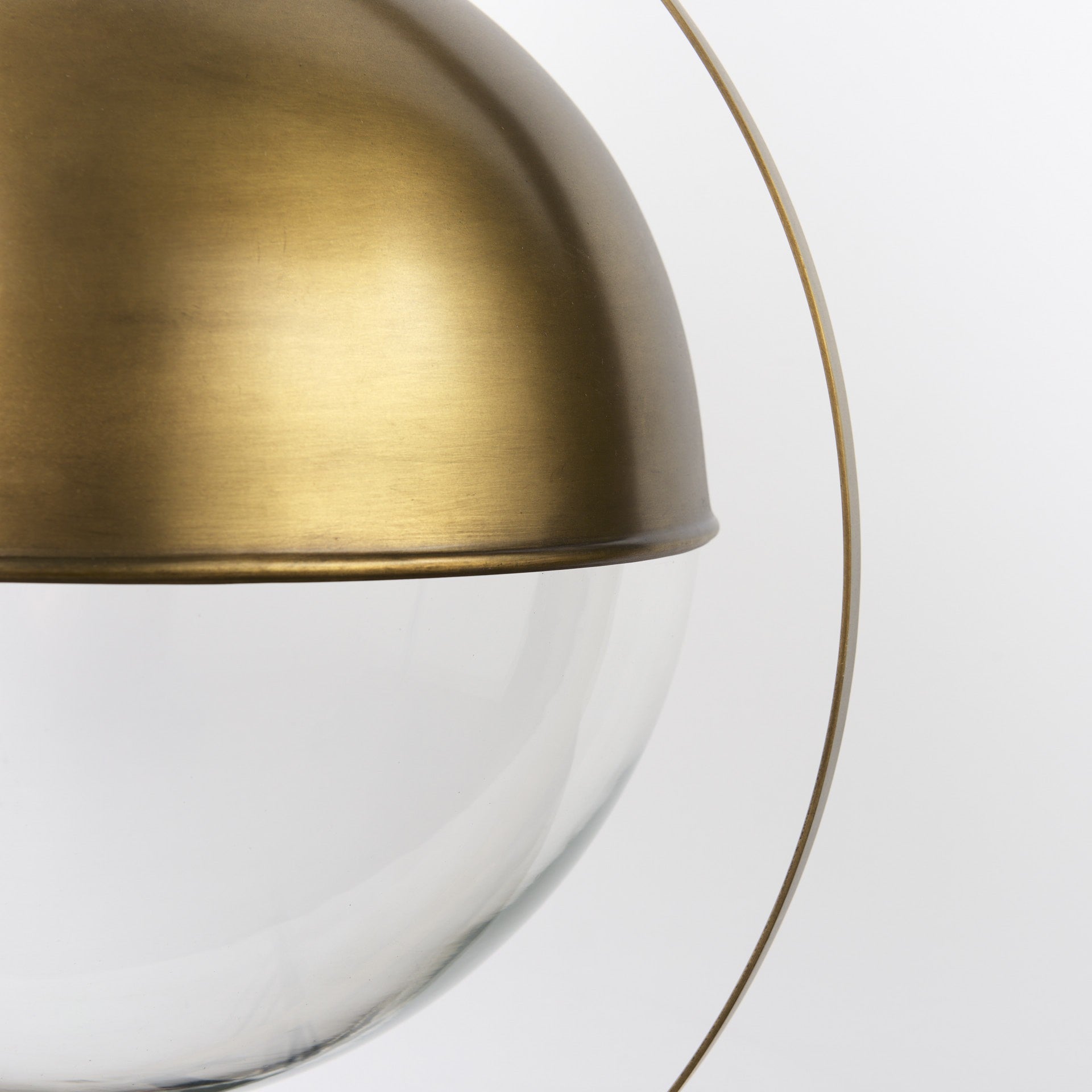 15" Gold Half-Sphere Pendant Light