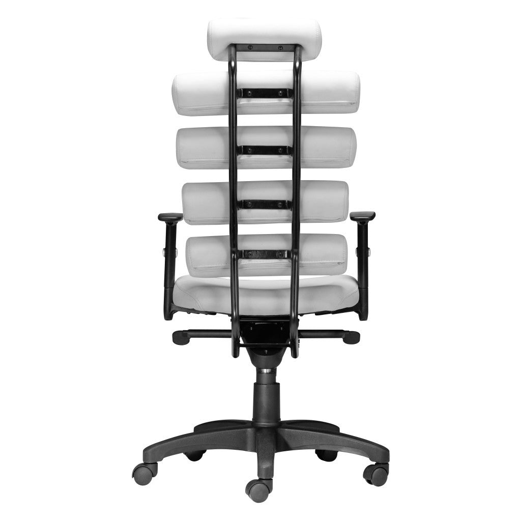 25" White Multi-Pad Executive Chair