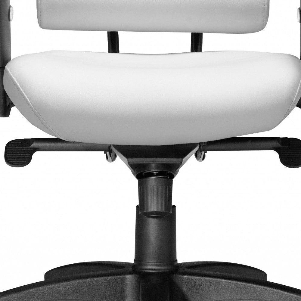 25" White Multi-Pad Executive Chair