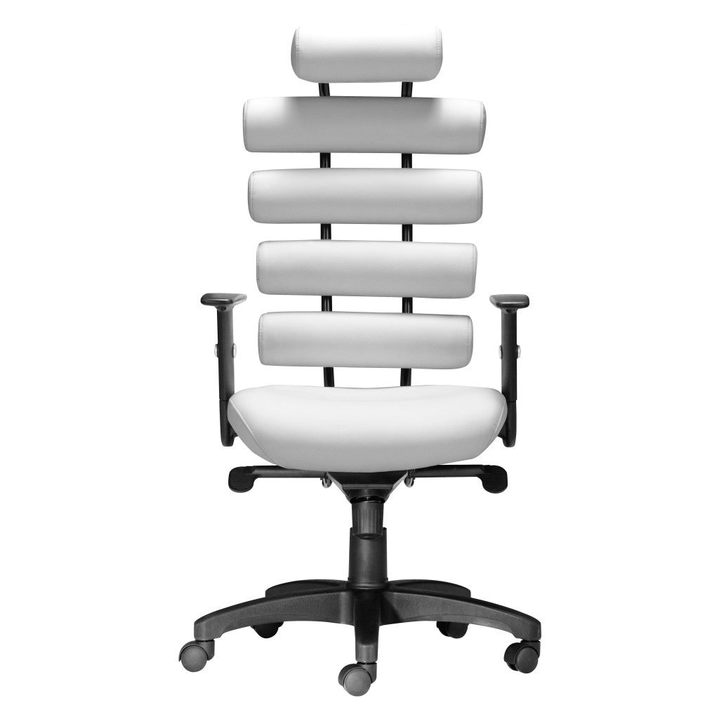 25" White Multi-Pad Executive Chair