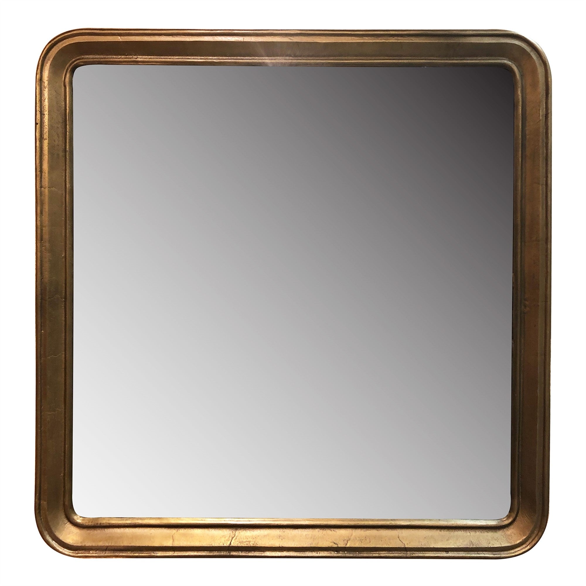 64" Gold Rectangle Framed Accent Mirror