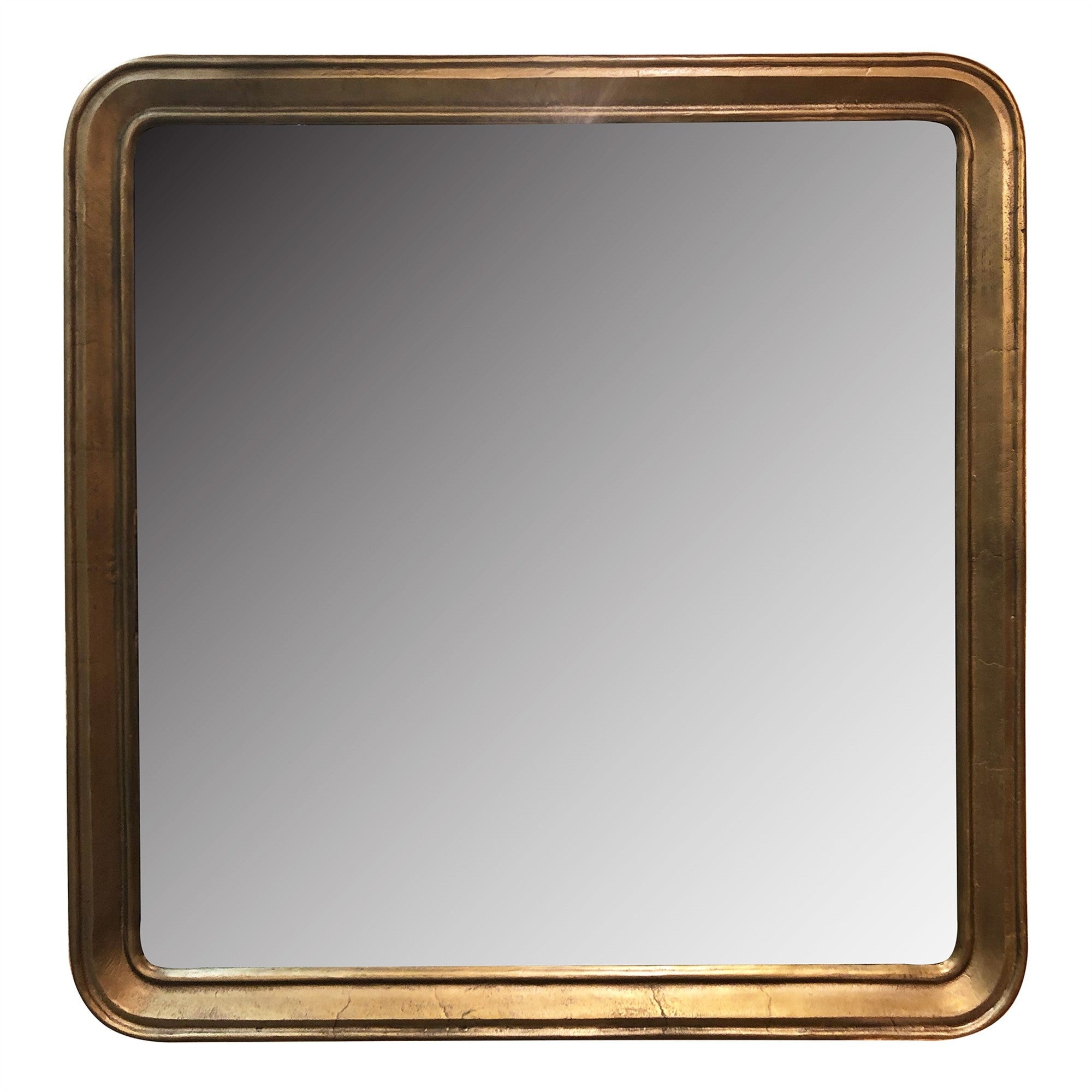 64" Gold Rectangle Framed Accent Mirror