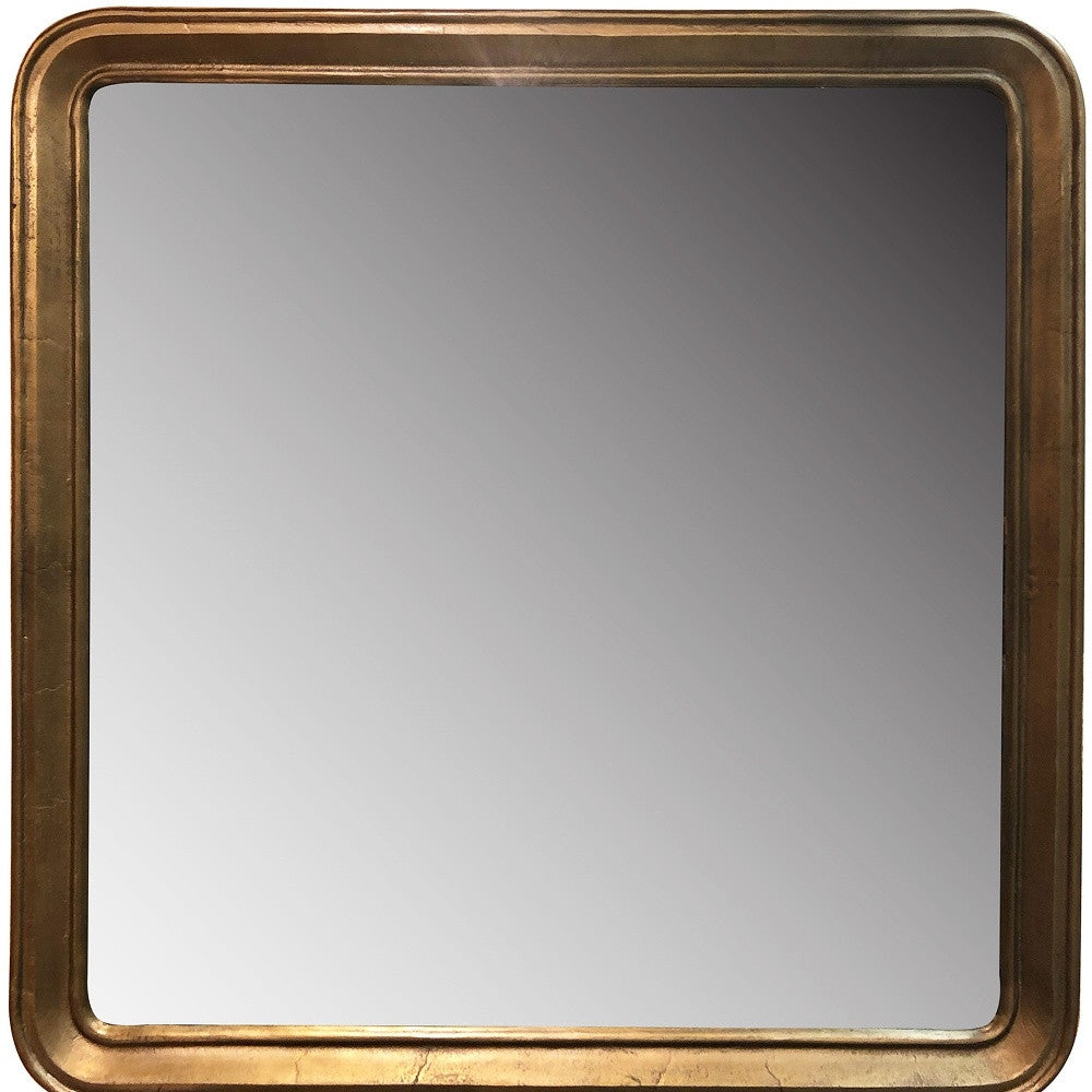 64" Gold Rectangle Framed Accent Mirror