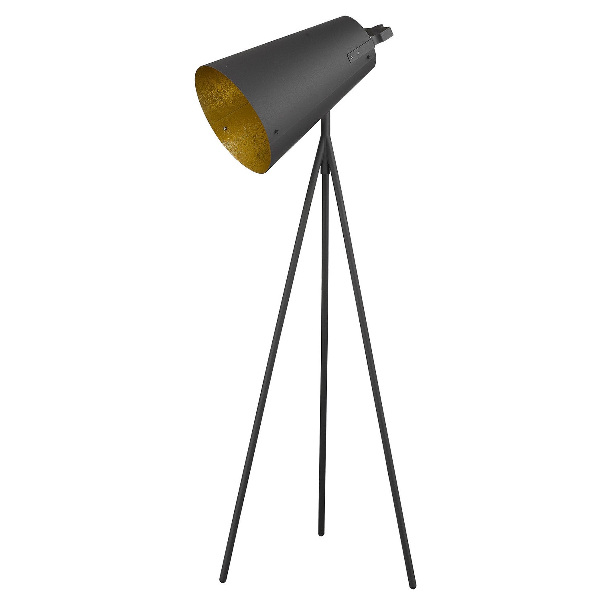 61" Matte Gray Cone Lamp