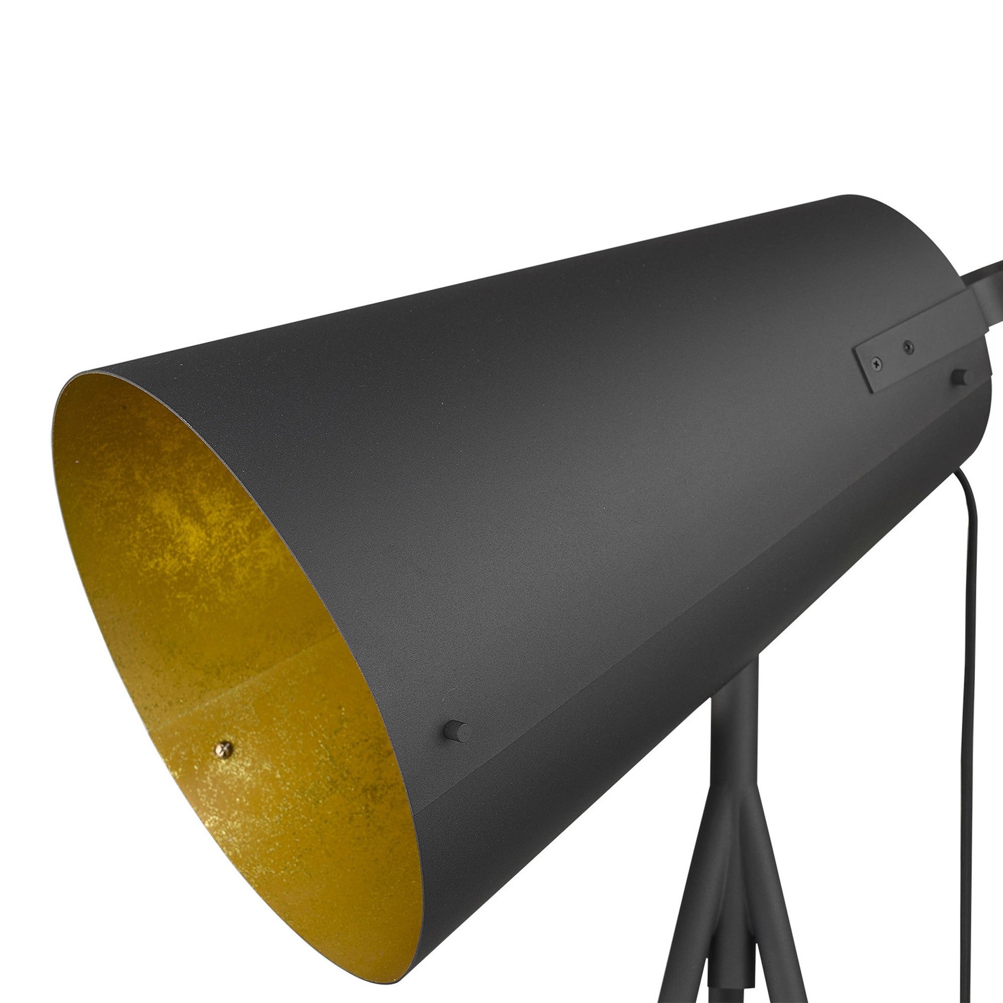 61" Matte Gray Cone Lamp