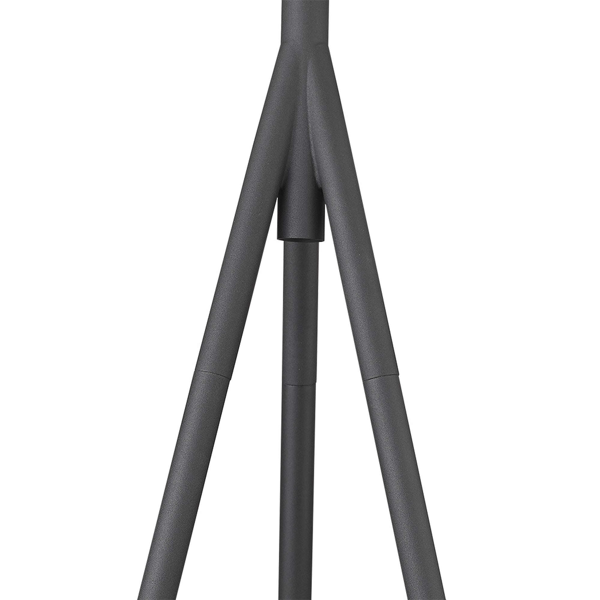 61" Matte Gray Cone Lamp