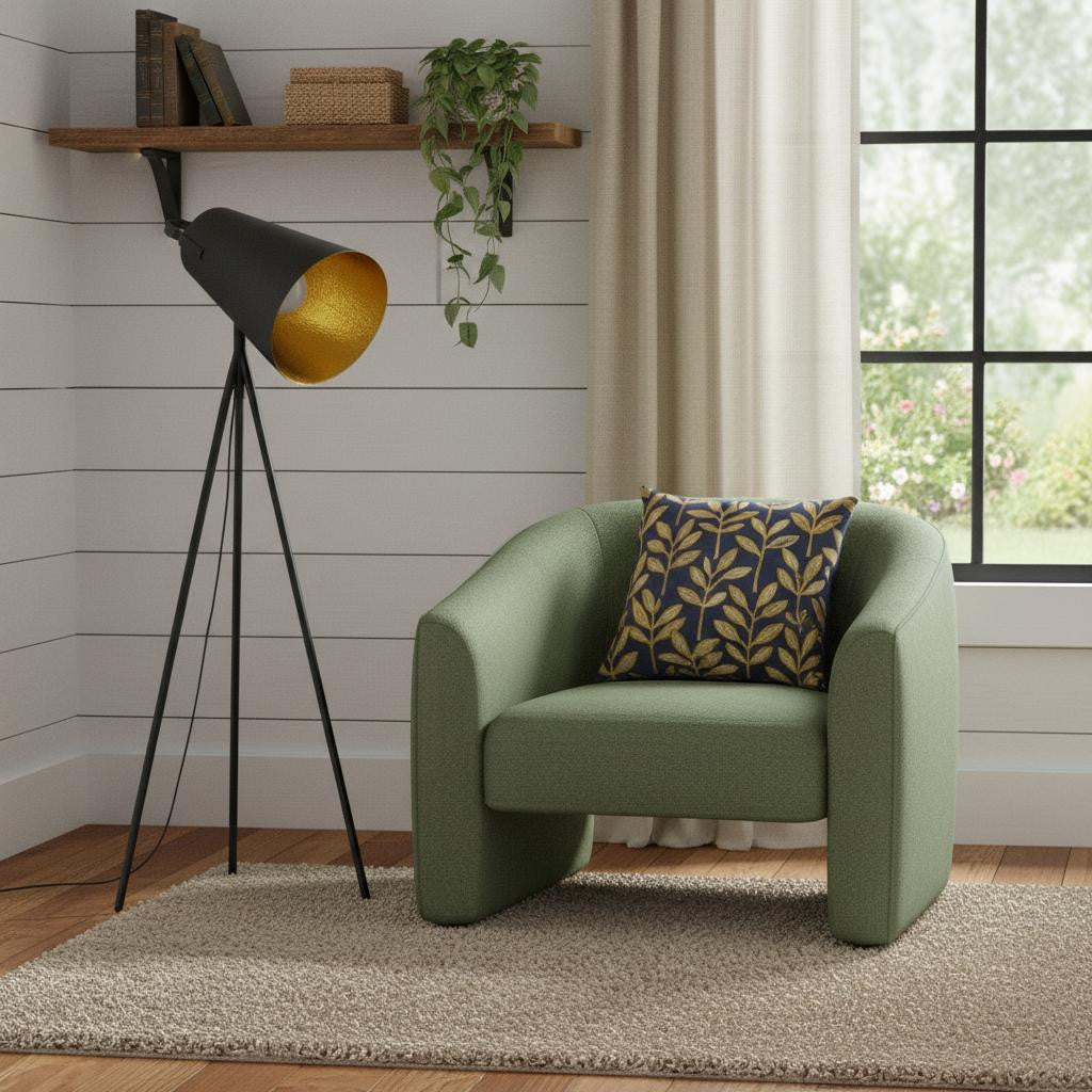 61" Matte Gray Cone Lamp