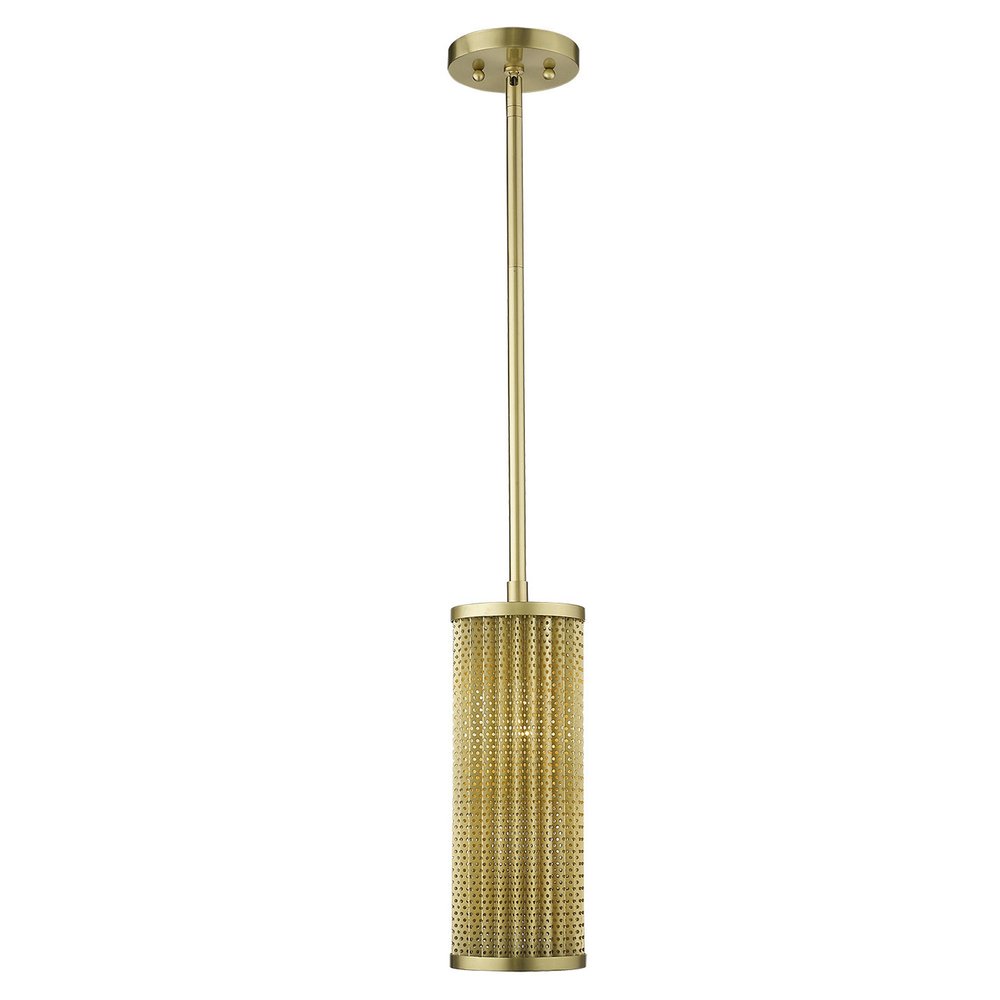 14" Gold Honeycomb Pendant Light