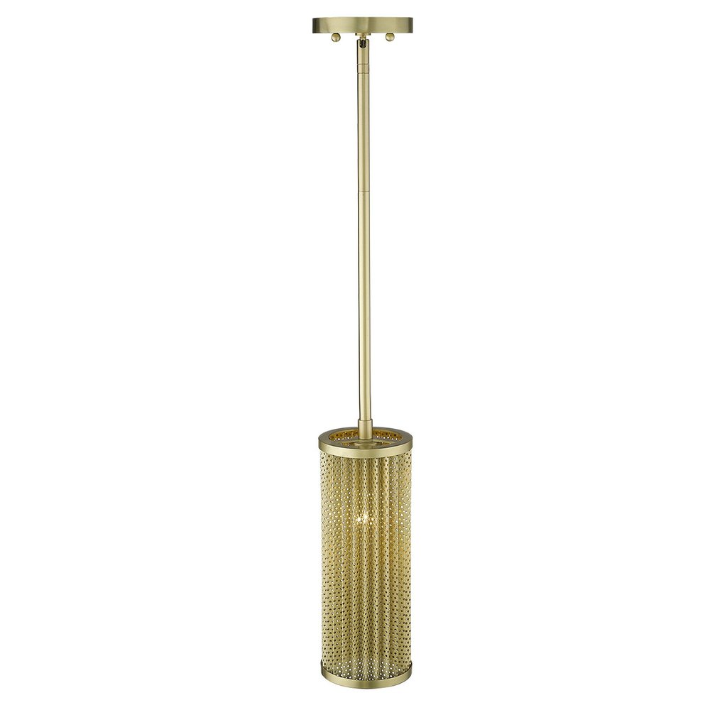 14" Gold Honeycomb Pendant Light