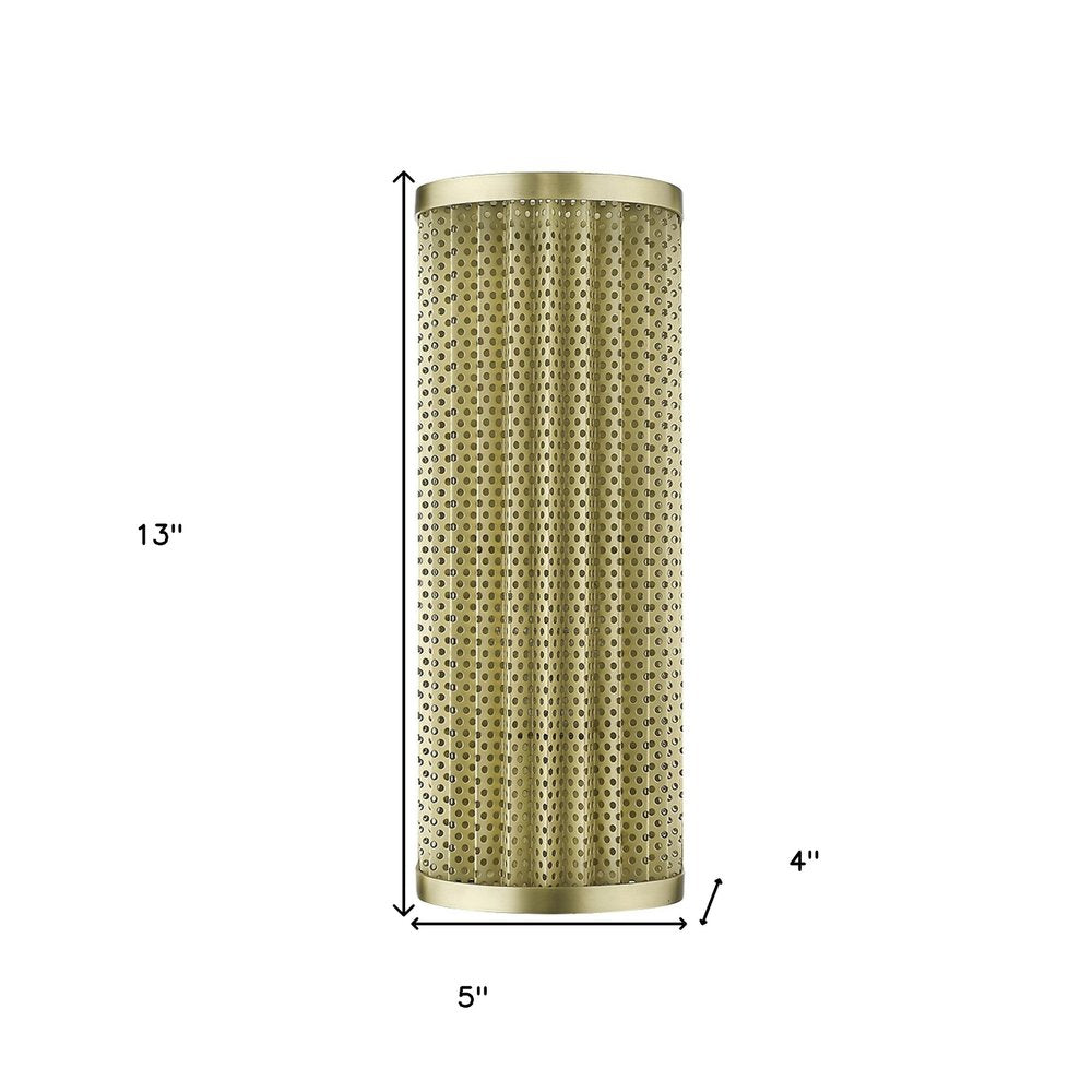 Basetti 1-Light Gold Sconce Wall Light