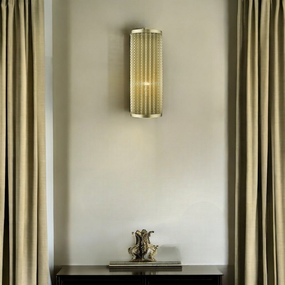 Basetti 1-Light Gold Sconce Wall Light