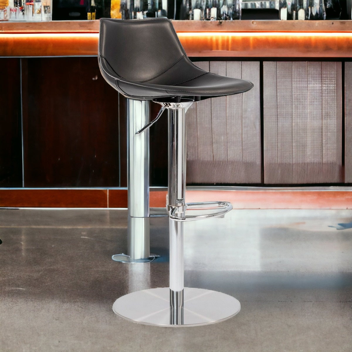 39" Low Back Adjustable Bar Chair