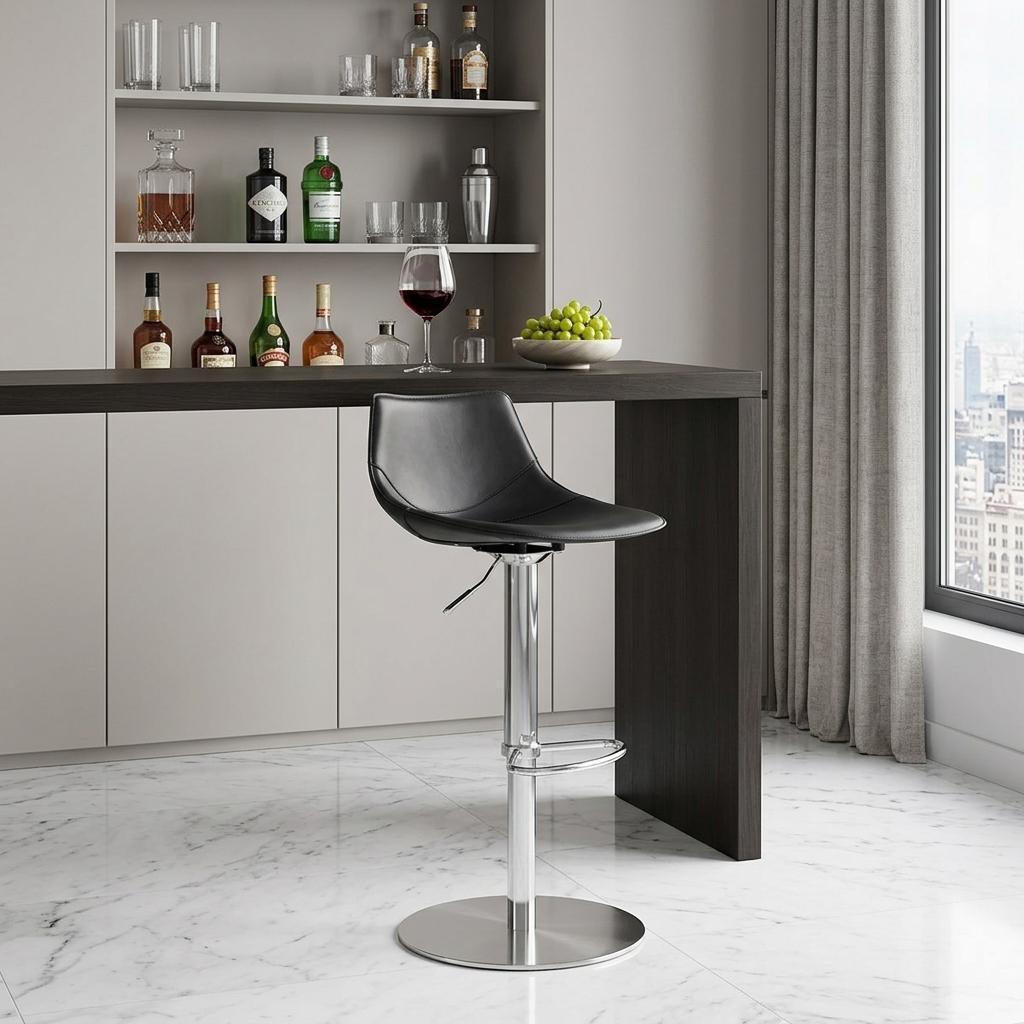 39" Low Back Adjustable Bar Chair