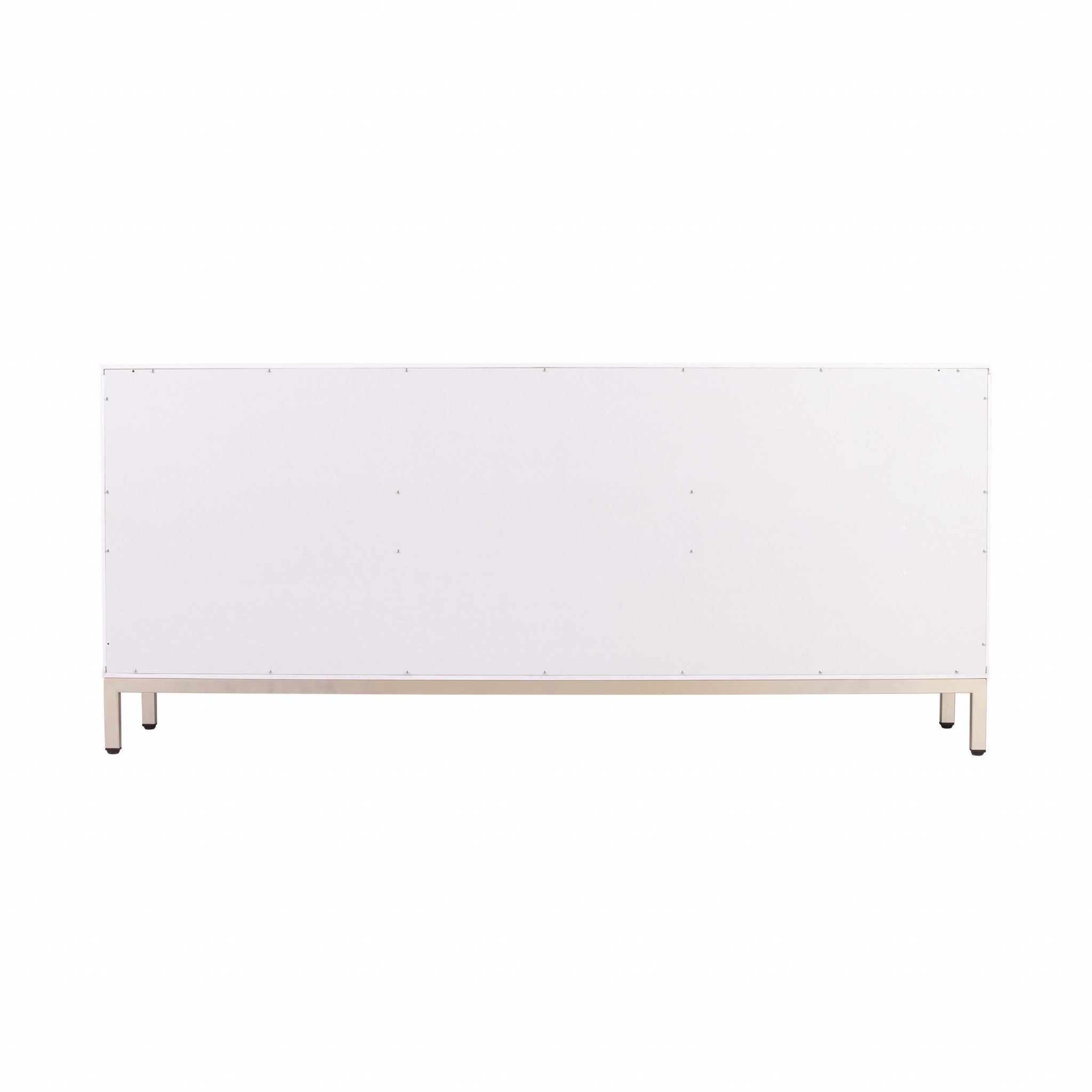 59" White and Gold Moroccan Buffet