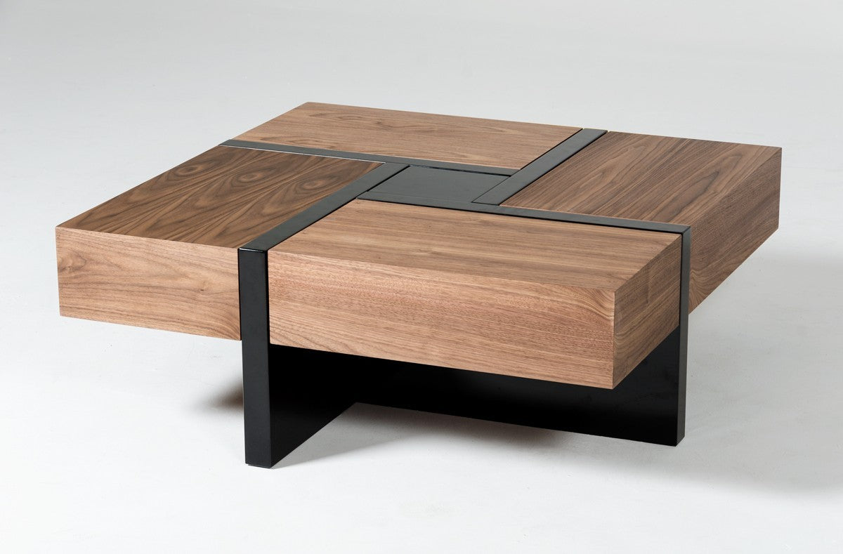 39" Expandable Modern Coffee Table with Storage
