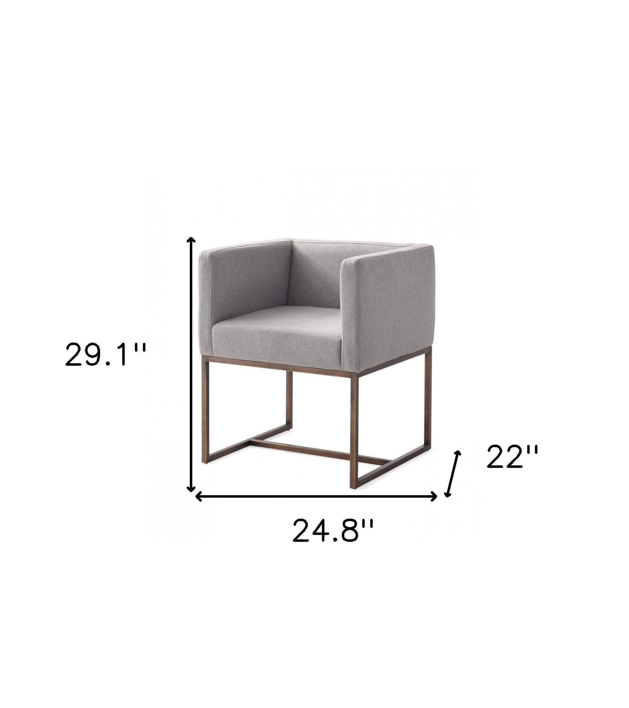 24" Modern Tuxedo Dining Chair