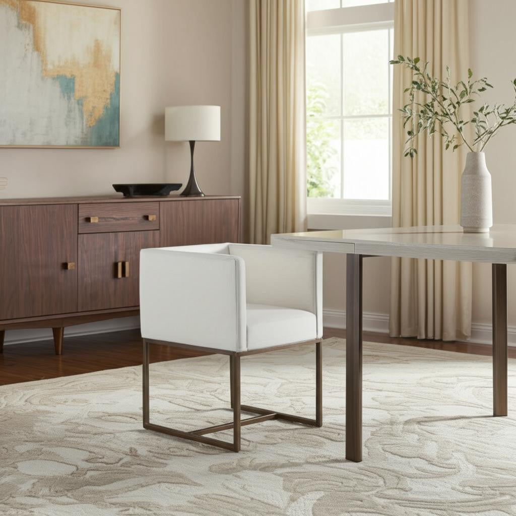 24" Modern Tuxedo Dining Chair