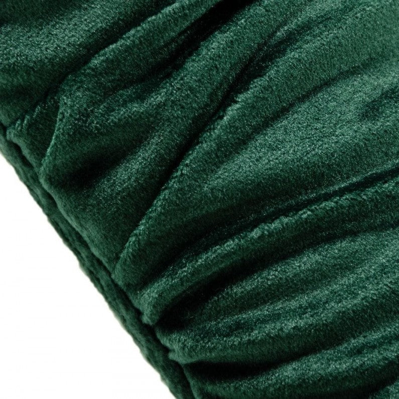 56" Green Velvet Full Back Bench