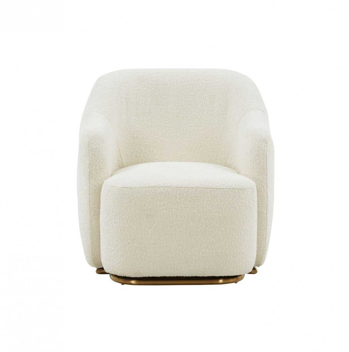 29" Cream Sherpa Armchair