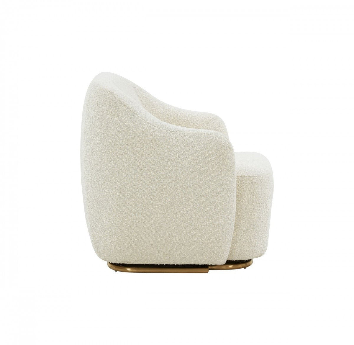 29" Cream Sherpa Armchair