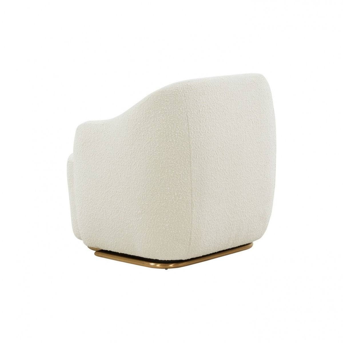 29" Cream Sherpa Armchair