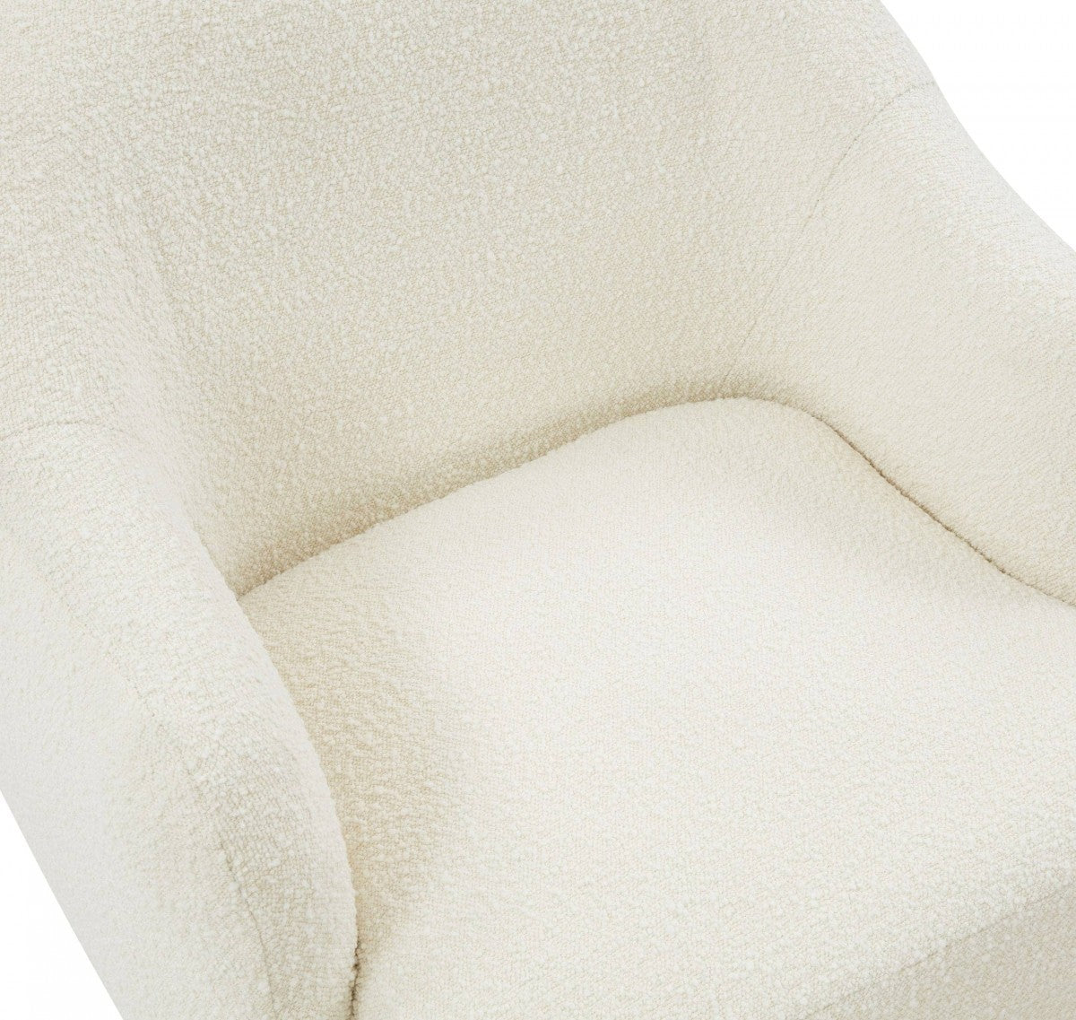 29" Cream Sherpa Armchair