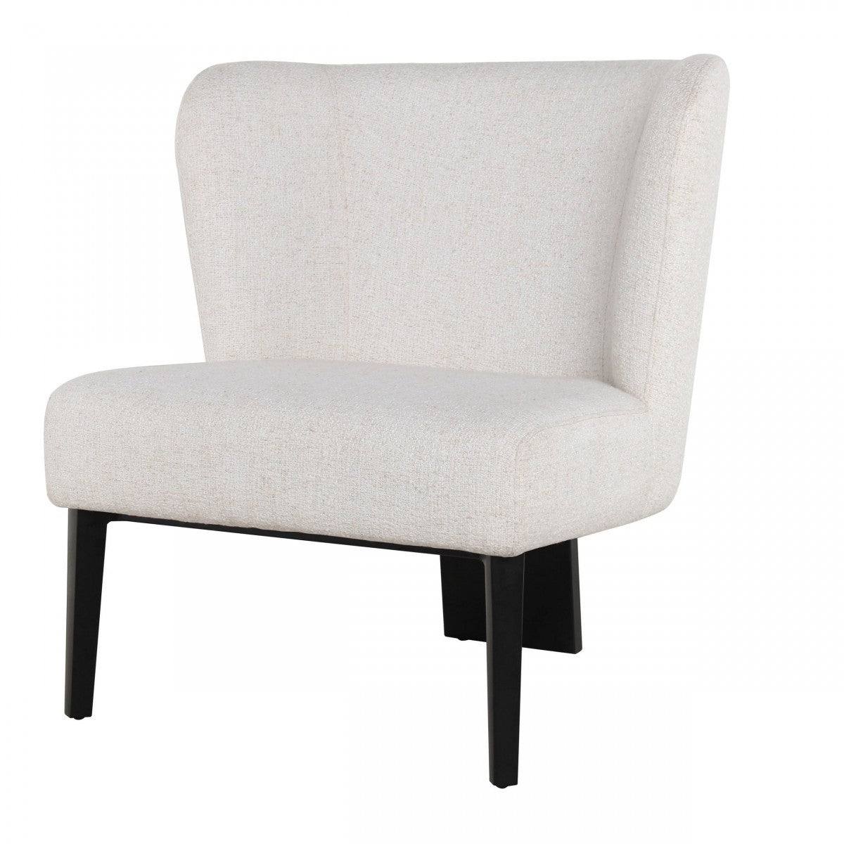 39" White Wingback Chair