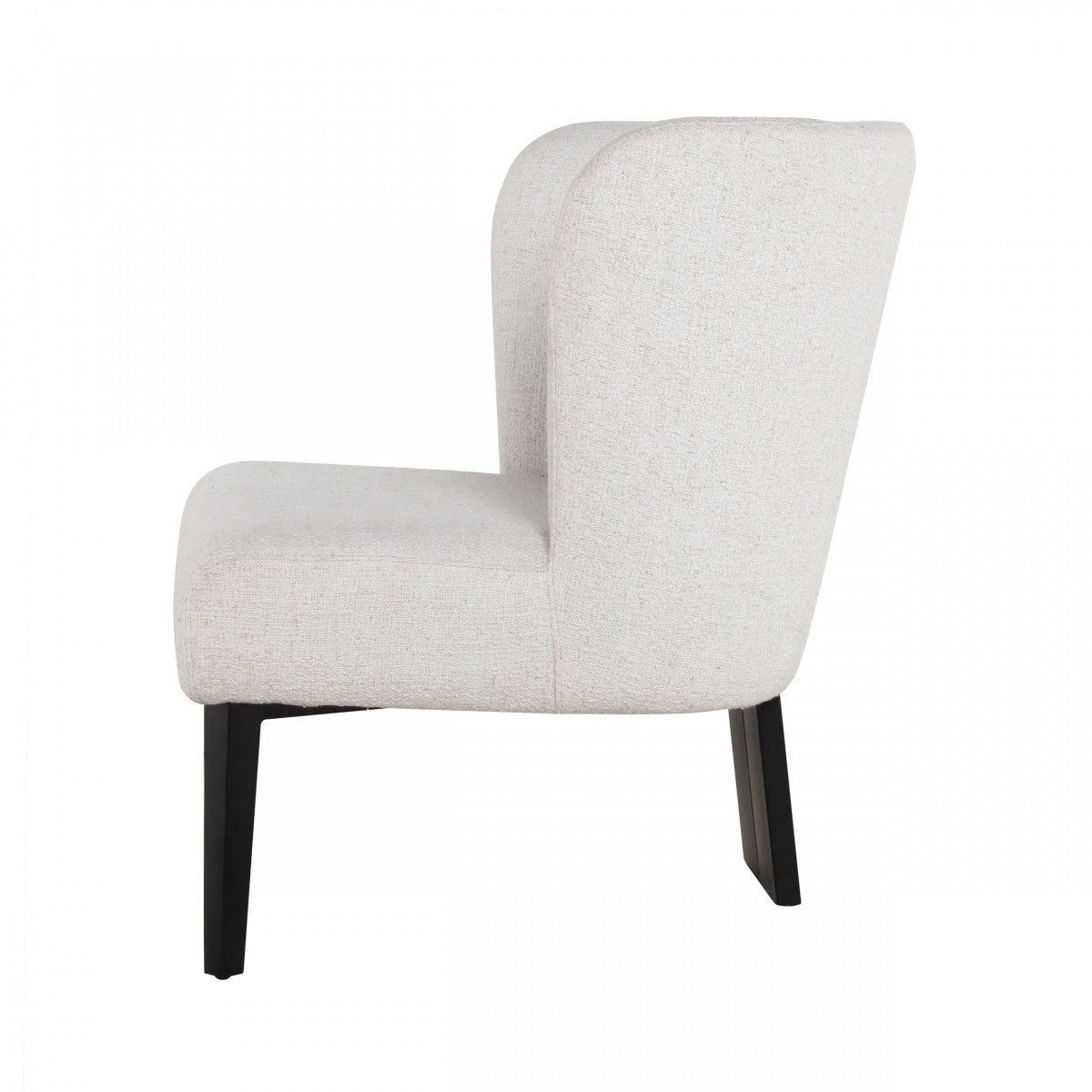 39" White Wingback Chair