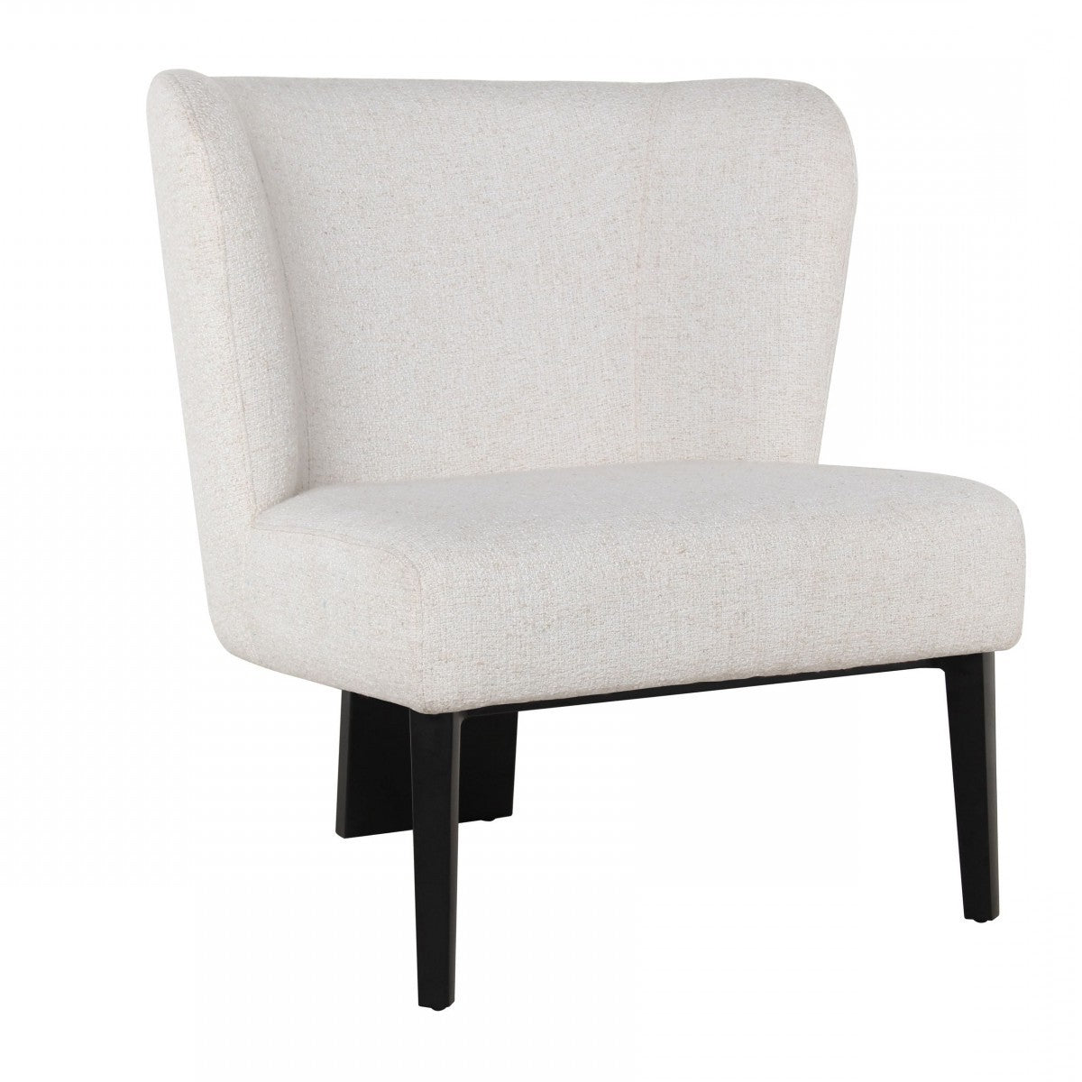 39" White Wingback Chair