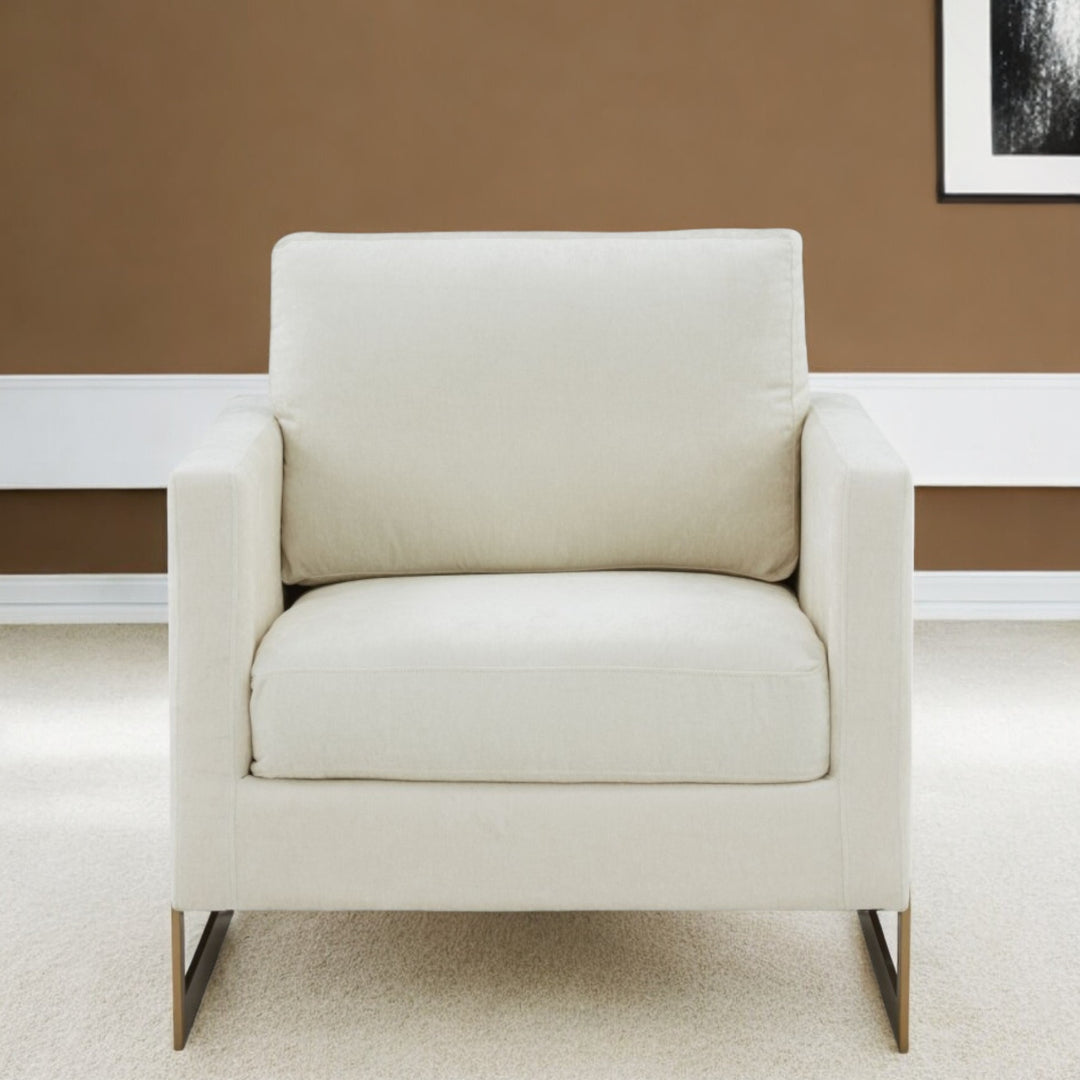 31" Contemporary Fabric Accent Chair