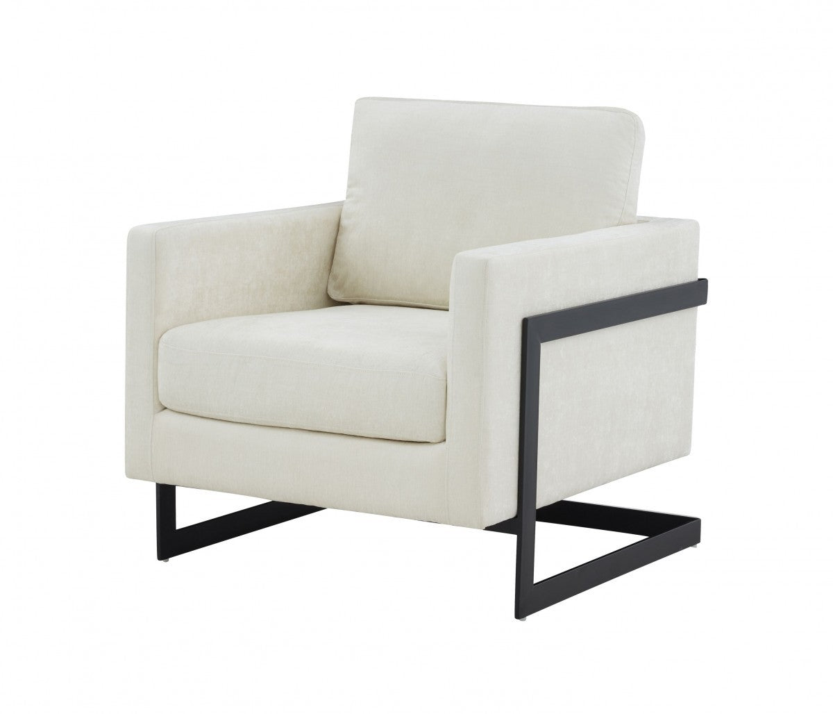 31" Contemporary Fabric Accent Chair