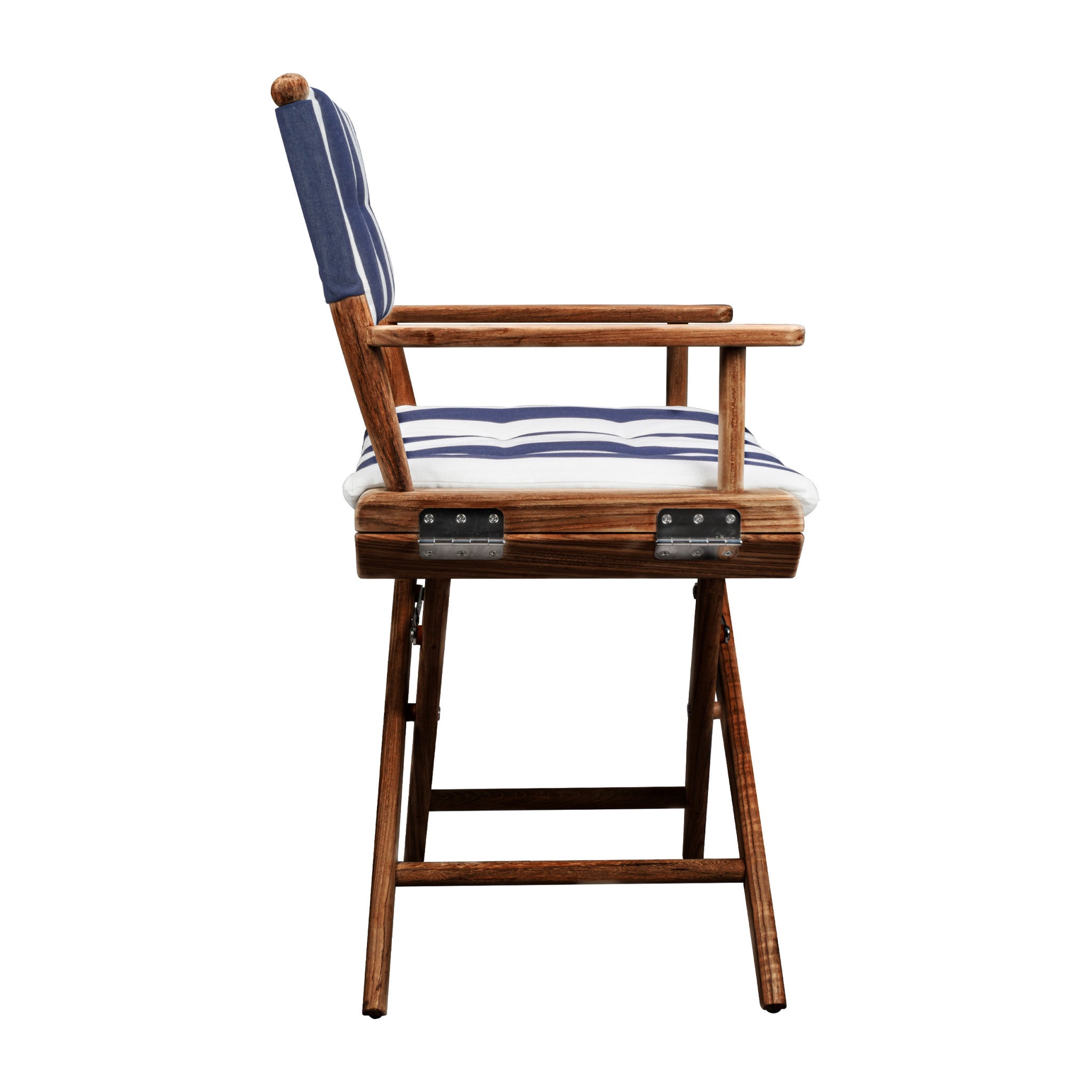 23" Blue and white Stripped Outdoor Director Chair