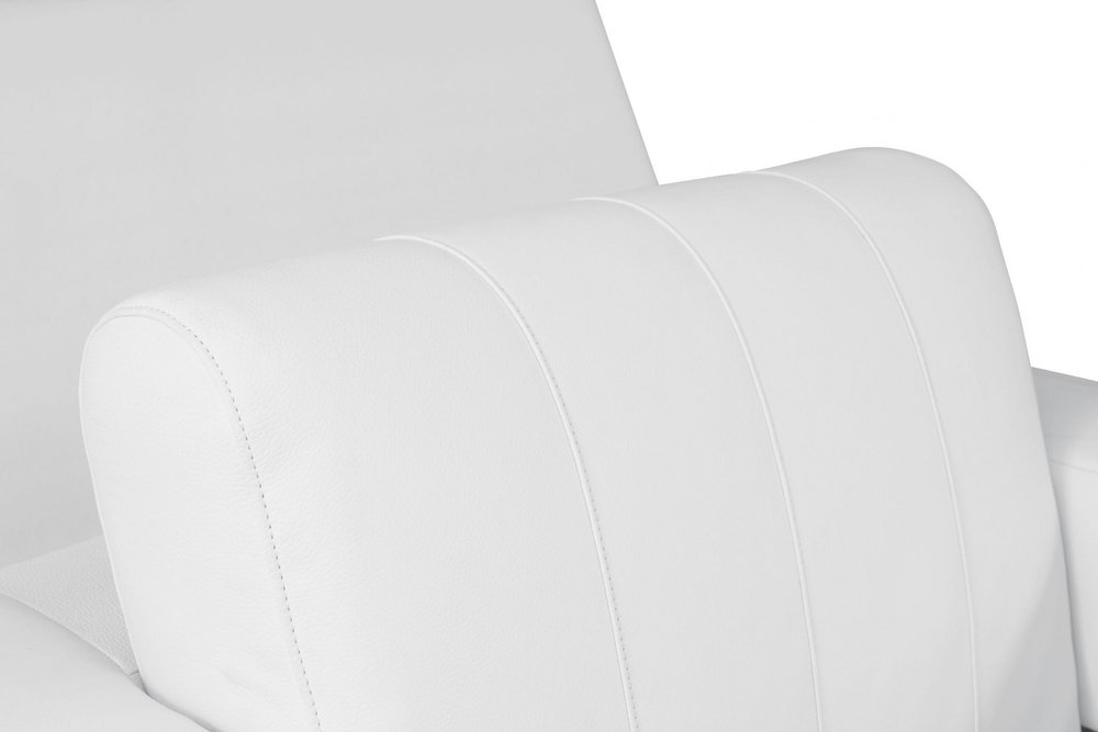 48" Italian Leather Contemporary Club Chair